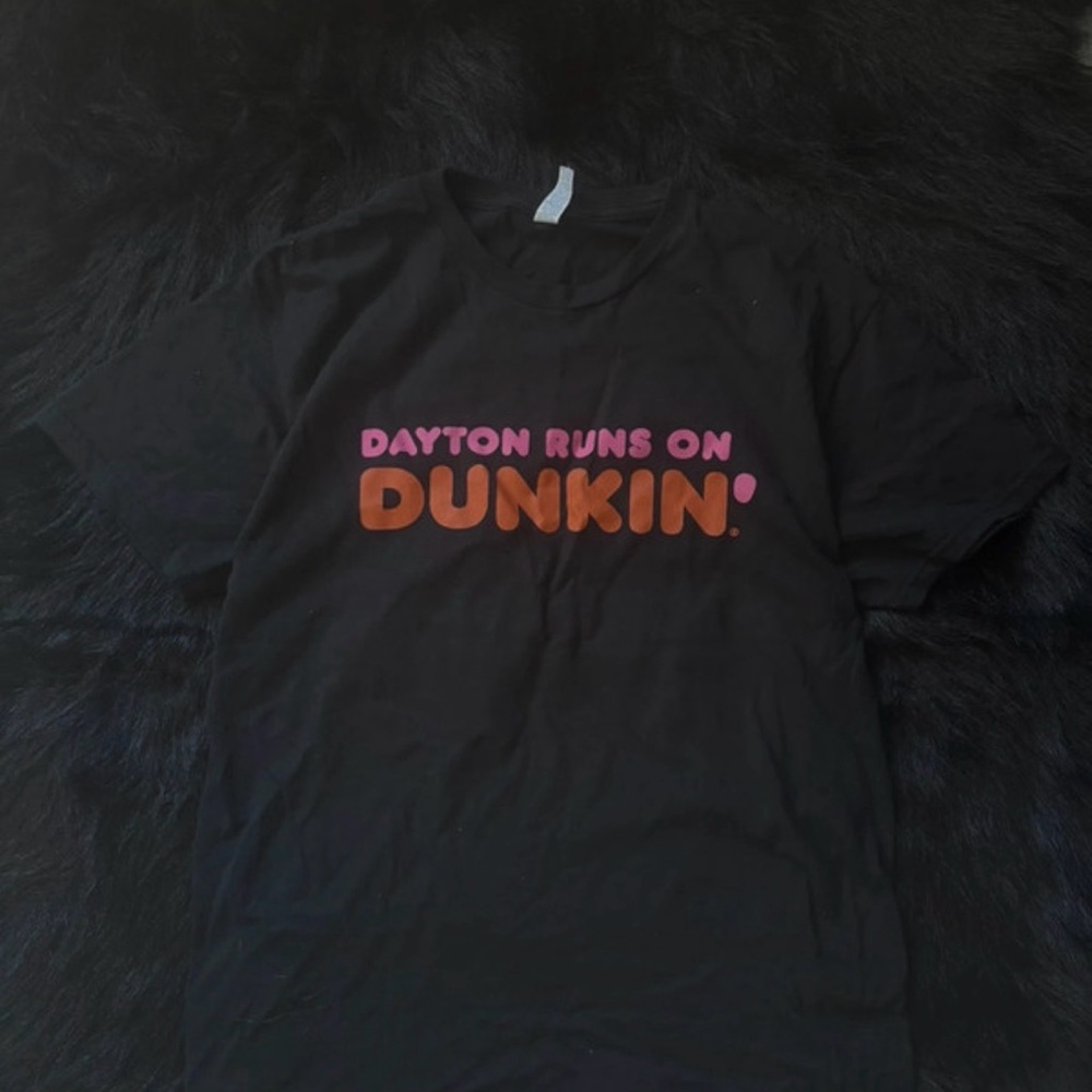 Black Graphic Tee “Dunkin Donuts”